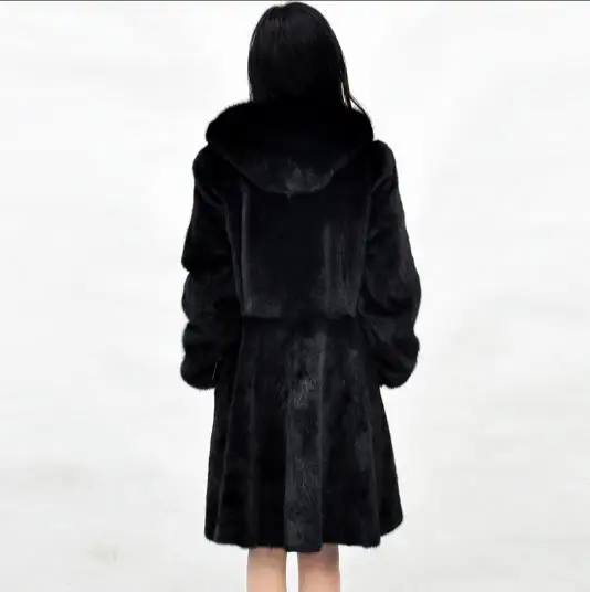 Норковое Женское зимнее пальто из искусственного меха 2022 пушистая куртка