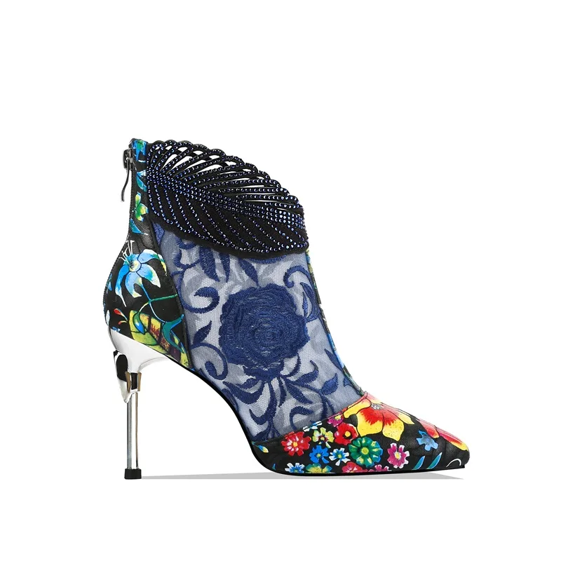 

ZVQ Spring New Fashion Women Boots Outside Super High Heels Pointed Toe Kid Suede Party Women Shoes Drop Shipping Size 33-40