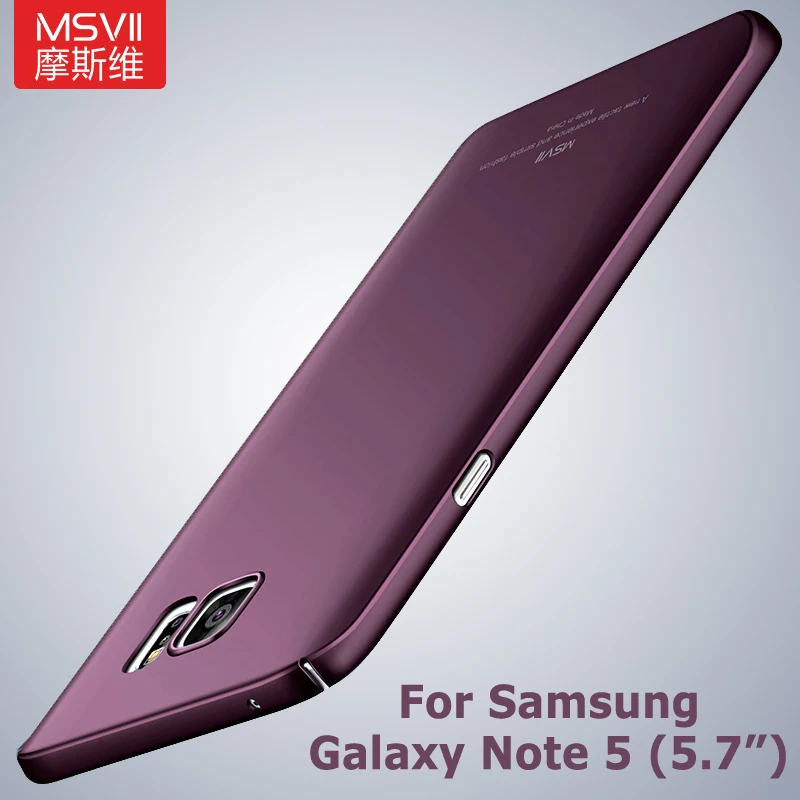 Для samsung Galaxy Note 5 Чехол Msvii Тонкий матовый чехол для samsung Note 5 Жесткий Чехол для samsung Galaxy Note5 чехол s