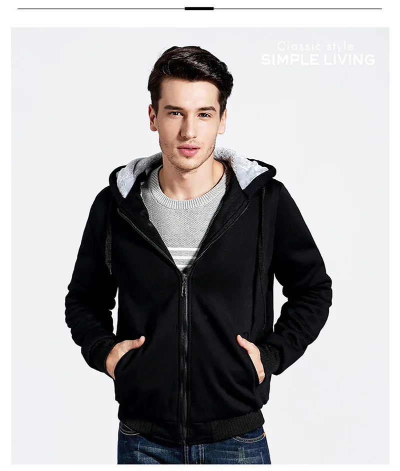 

2021New High quality Ford Hoodies Jacket Winter Men Fashion Casual Wool Liner Fleece Ford Sweatshirts Pullover Man Coat