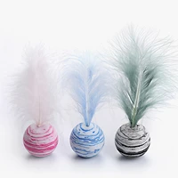 delicate cat toy star balls plus feather high quality eva material light foam ball throwing funny interactive plush toy supplies