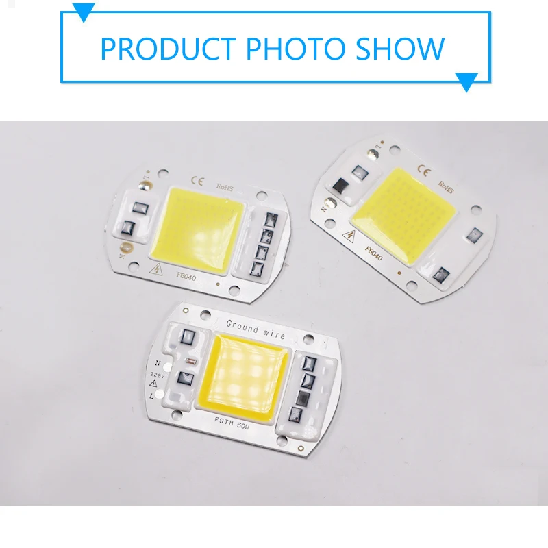 GreenEye AC 220V 5W ~ 100W Интегрированный COB светодиодный светильник чип диод 50 Вт 30 20 10 Smart IC