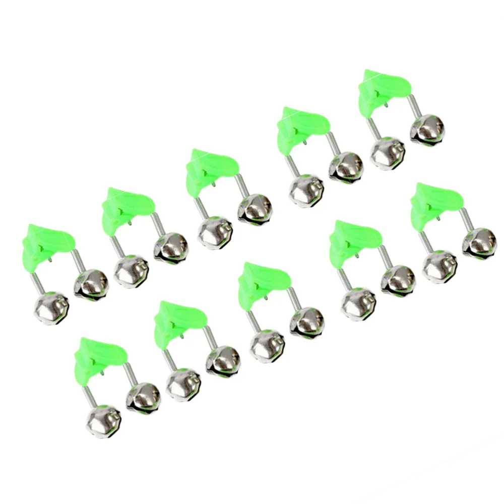 

40pcs Fishing Rod Alarm Clip Style Dual Alert Bells Rod Clamp Tip Clip Twin Bells
