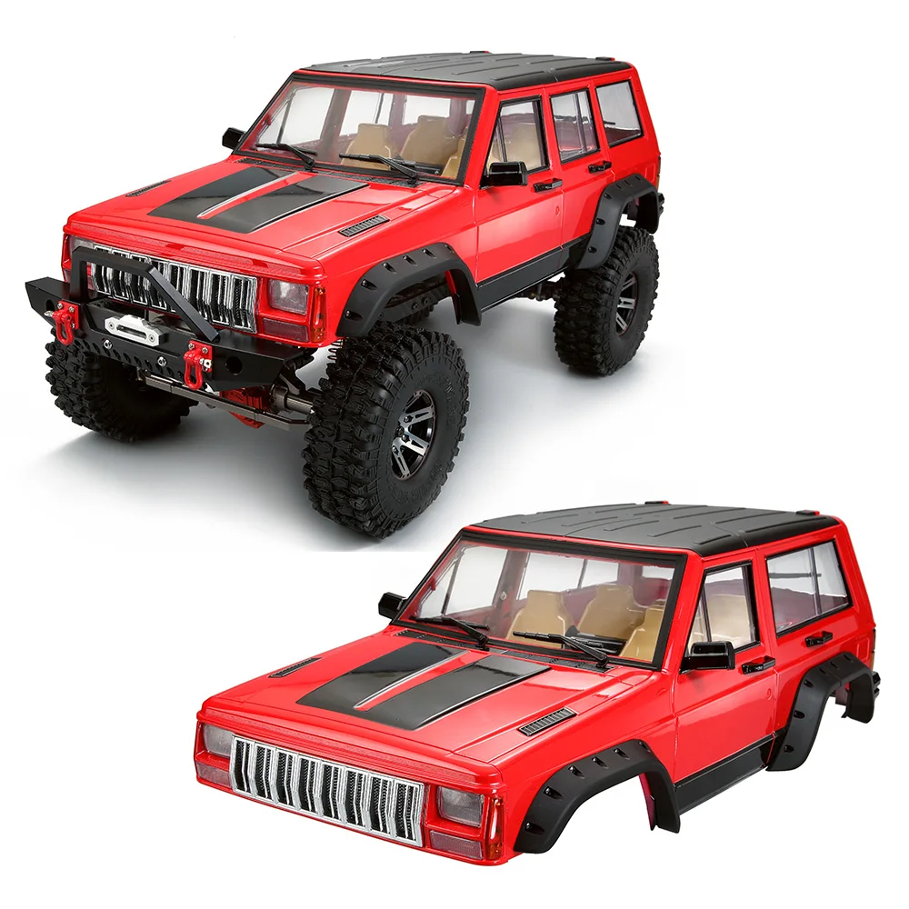 

313mm Wheelbase Complete JEEP Cherokee XJ Hard Body Set for 1/10 RC Crawler Axial SCX10 & SCX10 II 90046 Traxxas TRX4