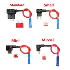 Предохранитель 12 В, автомобильный держатель предохранителя маленького и среднего размера, переходник на Метчик с 10 А, стандартный микро-мини-предохранитель