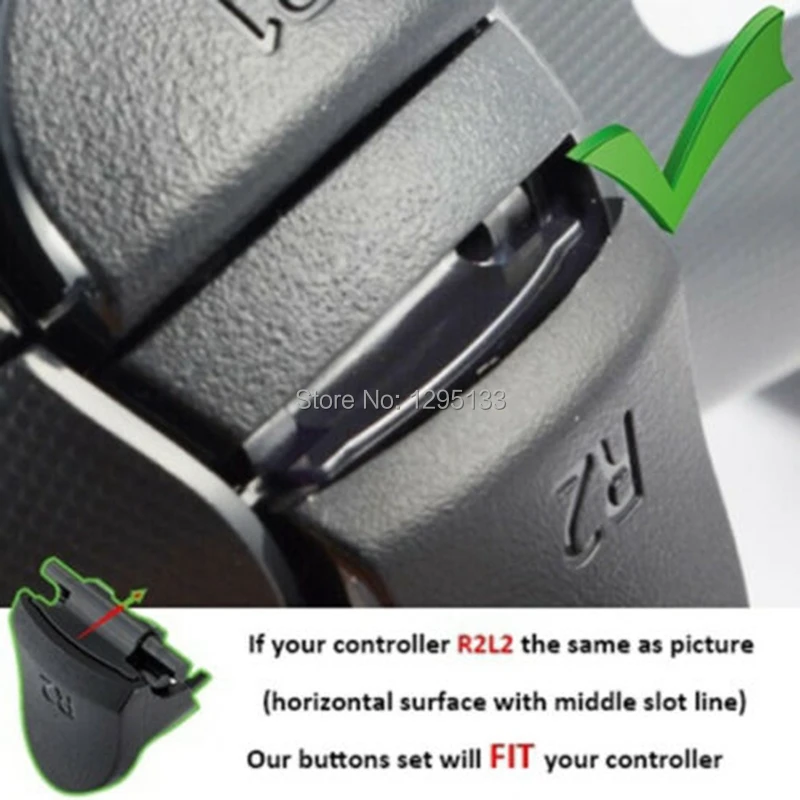 30 шт./лот сменные кнопки PS4 Chrome полный набор кнопок настраиваемый мод для