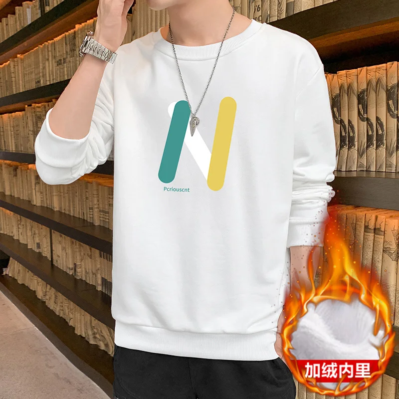 

Утепленный бархатный свитер с длинным рукавом для студентов, Осень-зима 2021, Мужская зимняя одежда, верхняя одежда для студентов, свитер lo