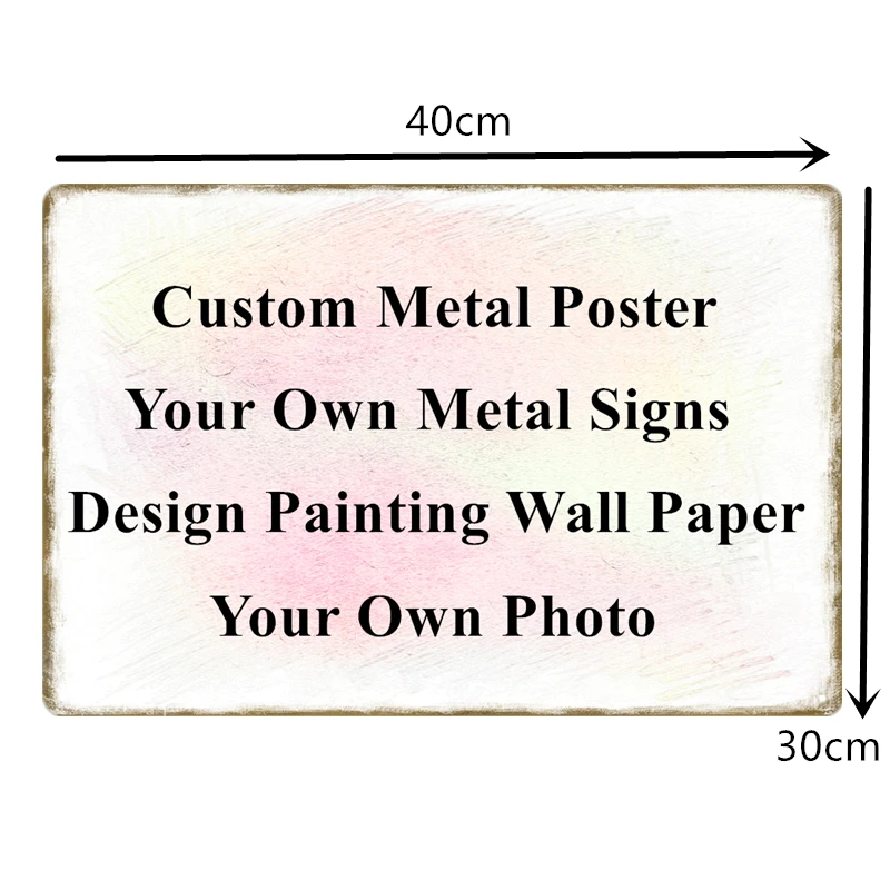 На заказ окрашенный номерной знак ретро металлические знаки Металлические