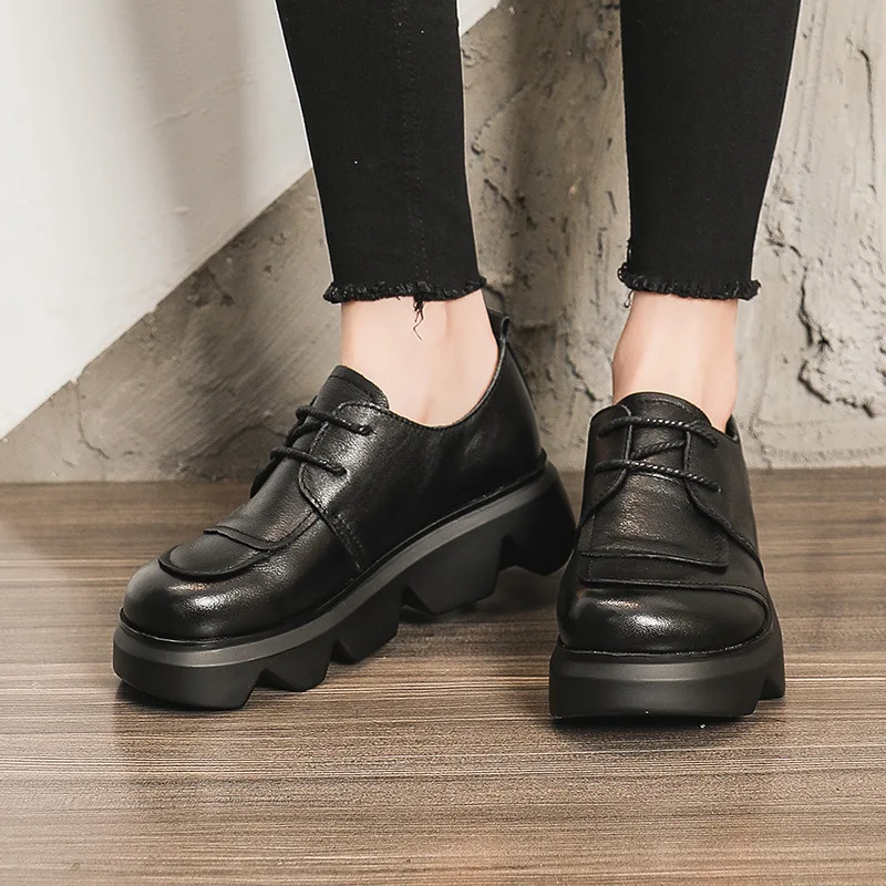 

Martens Boots Women Low-top Leather Thick-soled Round Toe Casual Student Platform non-slip Short Boots Women Shoes