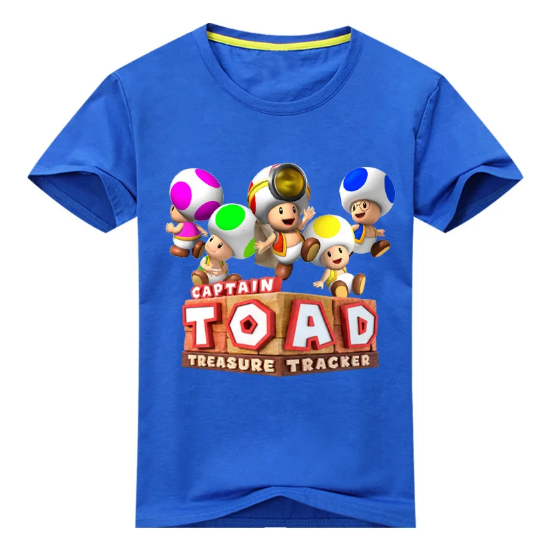 Детский мультяшный костюм одежда с капитаном жабой хлопковая Футболка для