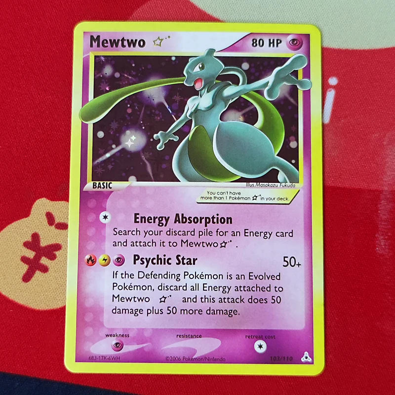 Фотовспышка с изображением золотистой звезды 103/110 EX Holon Phantoms DIY карты для игры Pokemon