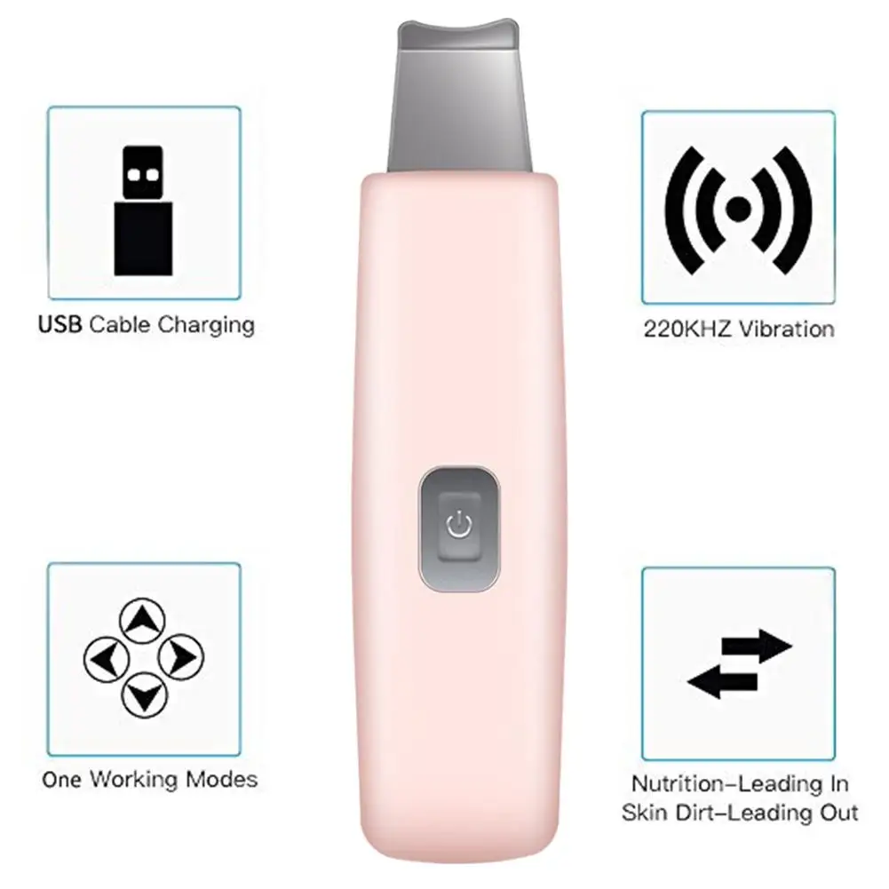 USB высокочастотная вибрационная Лопата для кожи красота черная головка