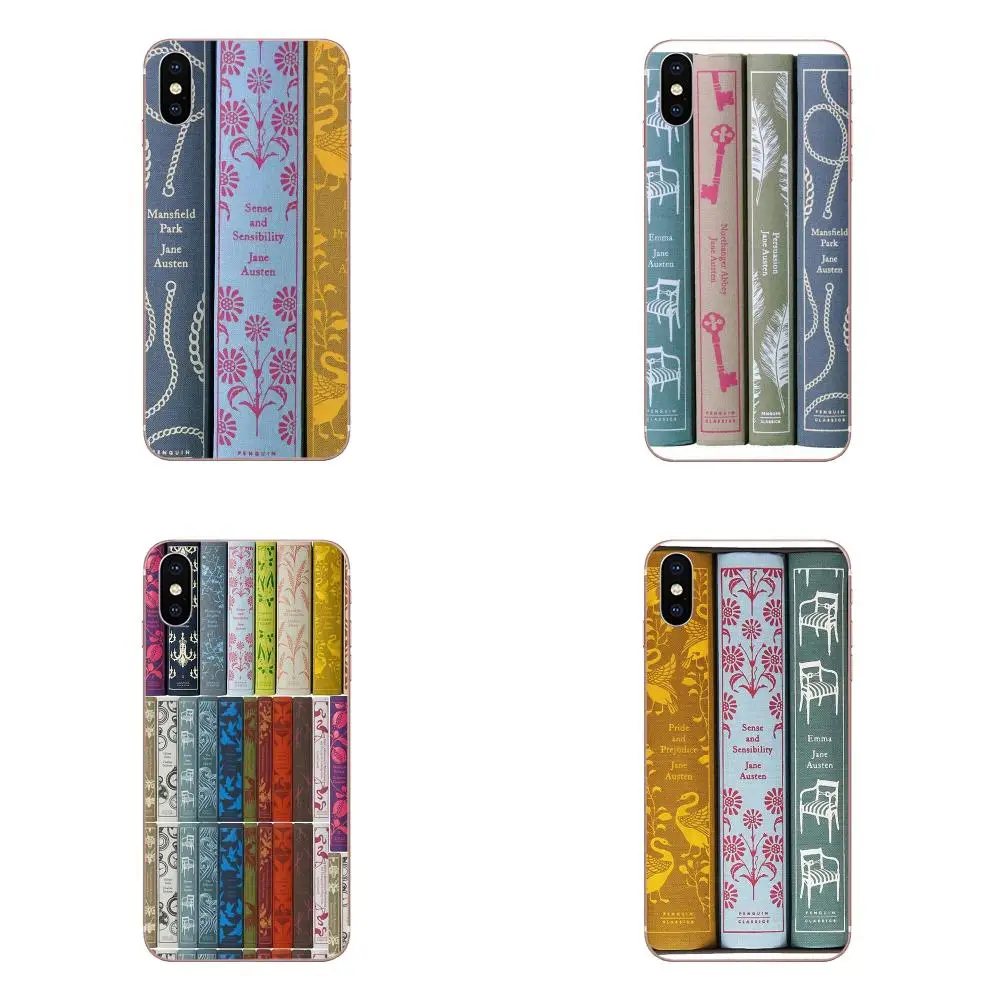 Высококачественный чехол для телефона с изображением Джейн Аустин книги Пингвин
