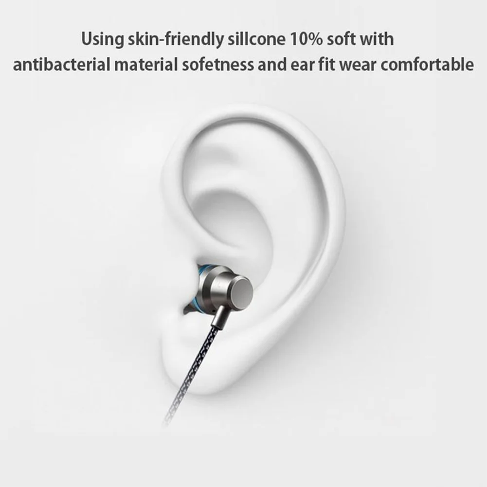 

Universal 3.5mm Wired In-Ear Earphone Heavy Bass Stereo Volume Control dual drive stereo In-Ear Earpiece With Mic