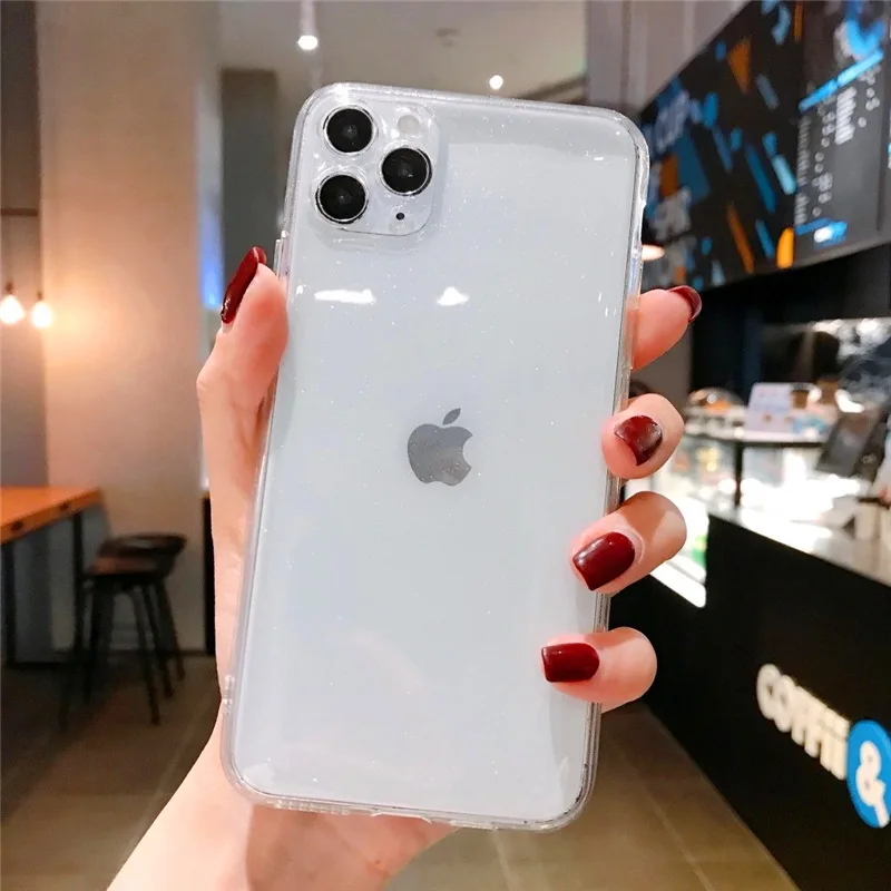 

Iphone Case Fluorescent Tpu To Customize Apple 11 Mobile Phone Case for Iphone12Promax Transparent Flash Tpu Soft Case