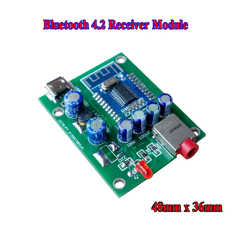 HIFI Беспроводная плата приемника Bluetooth 4 2 DAC декодер модуль 5 в USB источник питания |