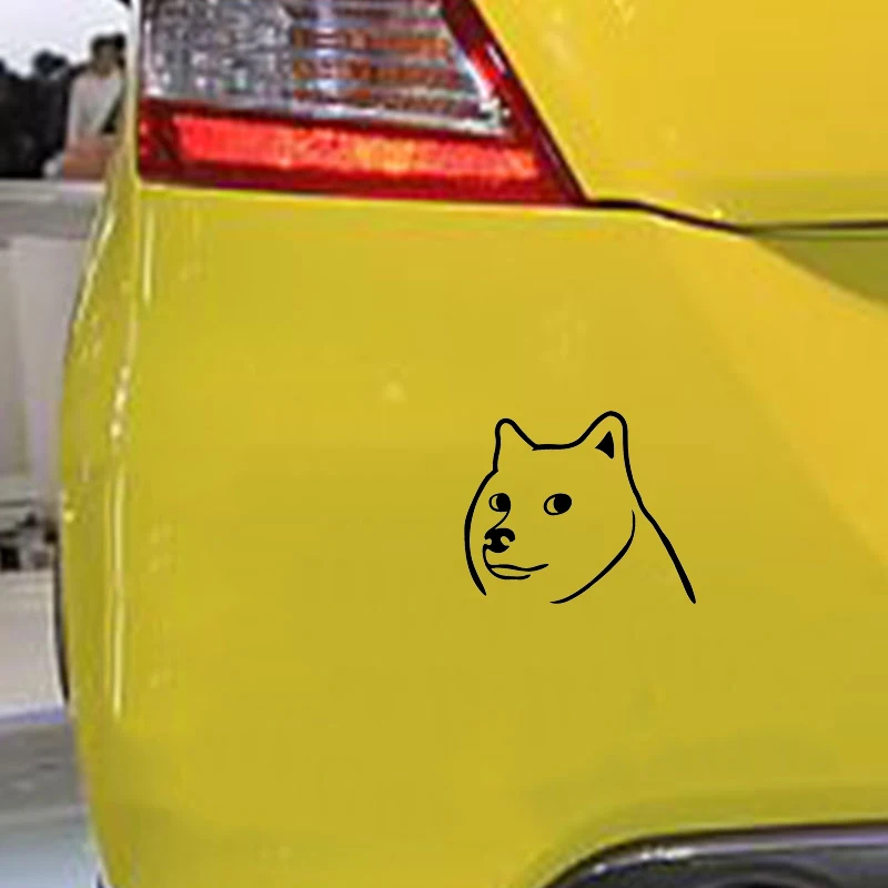 Наклейка на голову Doge Смешные собаки интересная виниловая упаковка