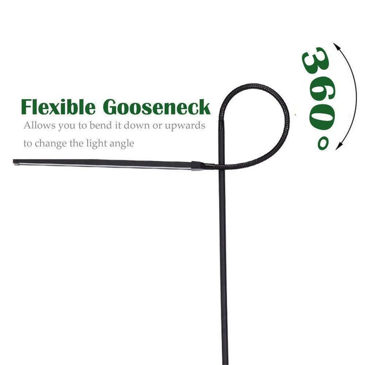 

Indoor Adjustable Height Floor Lamps For LED Light Clamp Dimmable Reading Desktop Lamp Tripod Study Room Standing Light USB Plug