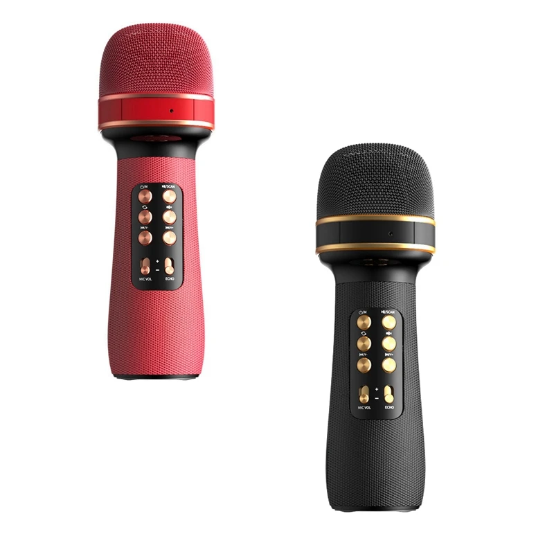 Беспроводной микрофон для караоке Bluetooth детский встроенный конденсаторный