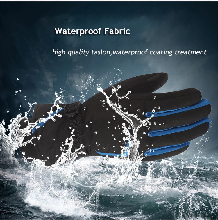 Ветрозащитные водонепроницаемые перчатки унисекс для катания на лыжах и