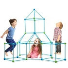 Детский конструктор сделай сам, набор для строительства форта, игрушечная палатка для кемпинга на открытом воздухе и в помещении, подарочные наборы для строительства форта, игрушки для мальчиков и девочек