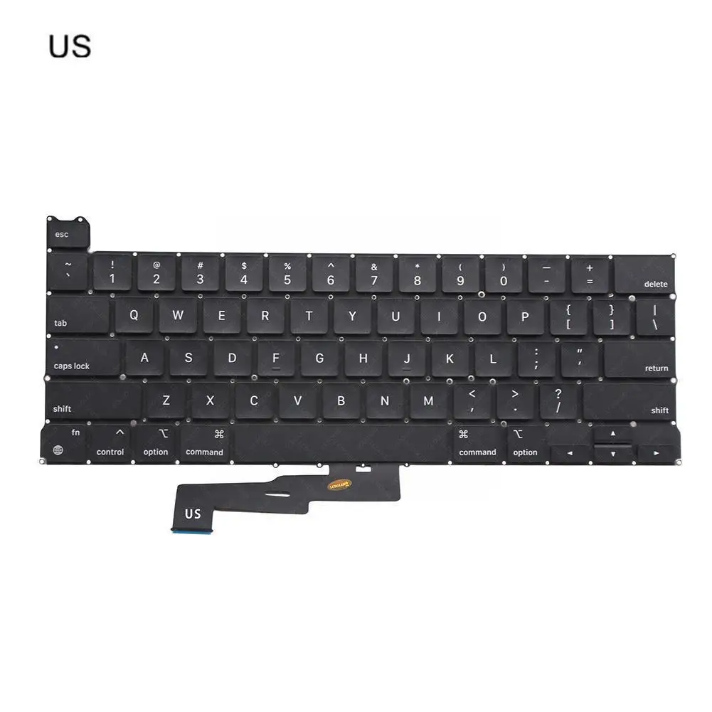 

Новая клавиатура A2338 для Apple Macbook Pro 13,3 ''Retina 2020 Стандартная замена клавиатуры 3184 года A2338 Клавиатура США EMC S3I8