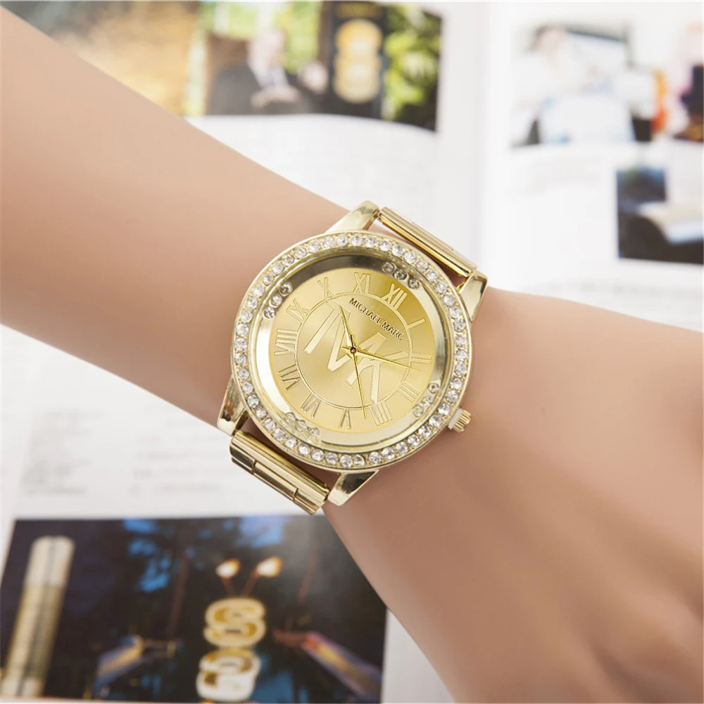 

Мужские и мужские кварцевые часы с римскими цифрами, из нержавеющей стали