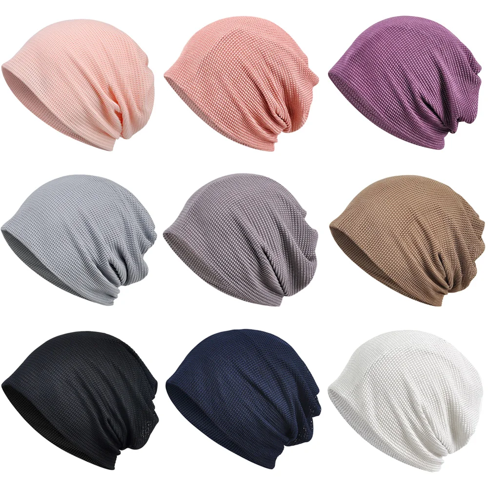 Женский многоцелевой шейный шарф однотонные шляпы мягкая шляпа тонкая дышащая