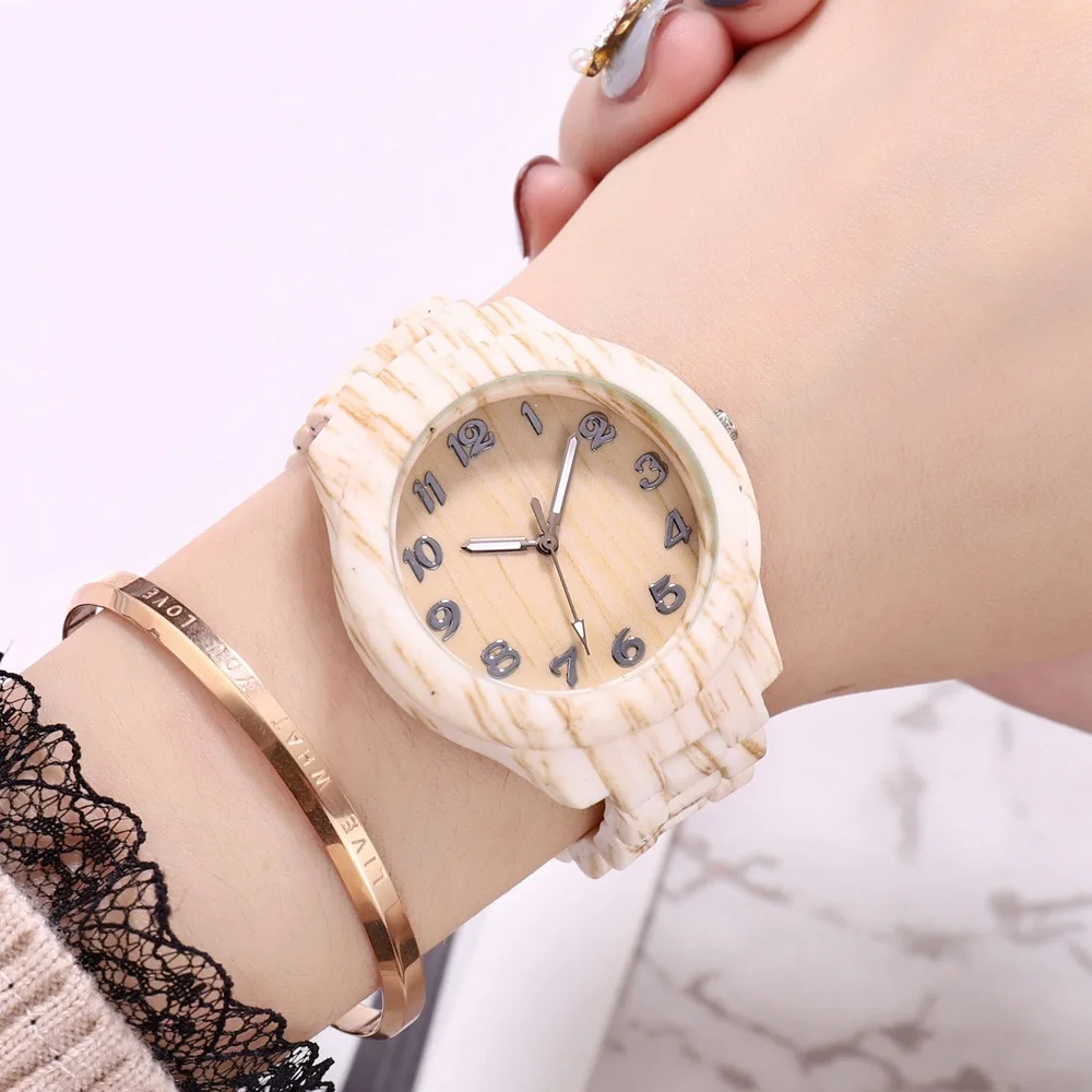 Модные повседневные женские часы бамбуковые деревянные кварцевые наручные