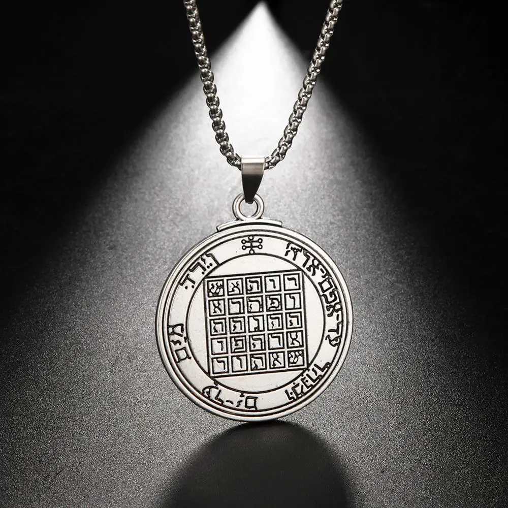 Dawapara пентаграммой в виде Сатурна талисман ключ Соломон печать с подвеской для