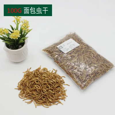 100g mealworm Черепаха Террапин черепаха птица хомяк рыба корм, палочки гранулы сушеные рыбы креветки медный червь рептилия Аквариум рыба еда - Цвет: 100g mealworm
