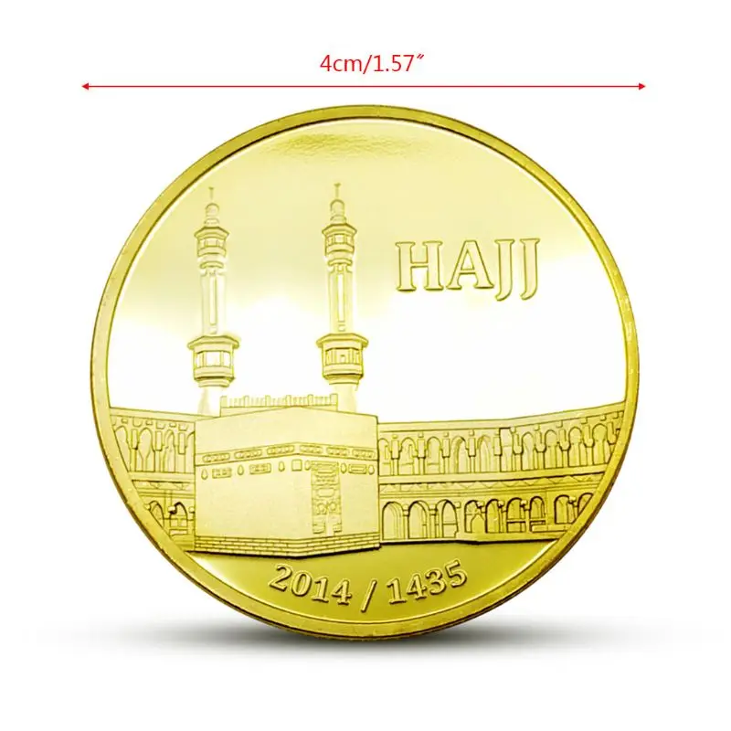 

Eid Mubarak Mecca Pilgrimage Commemorative Challenge Coin Auspicious Ramadan Ornaments Cultural Features Crafts Gift New 2020