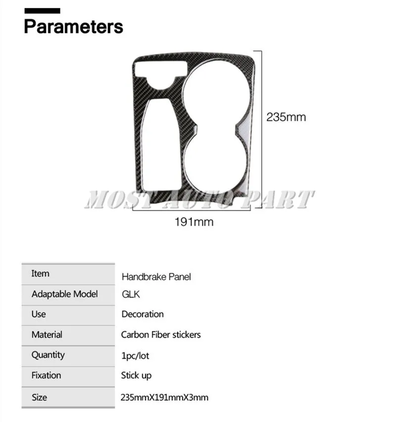 Держатель стакана для воды из углеродного волокна Benz GLK X204 2008 2015 аксессуары