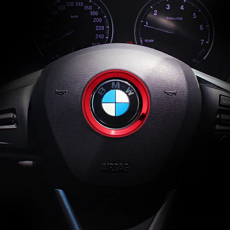 ABS steering wheel trim decorative center emblem frame sticker accessories for M3 M5 E36 E46 E60 E90 E92 BMW X1 F48 X3 X5 X6 F10 |