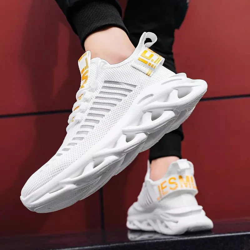 Легкие мужские кроссовки Flying Weave уличная светильник ная обувь АМОРТИЗИРУЮЩИЕ