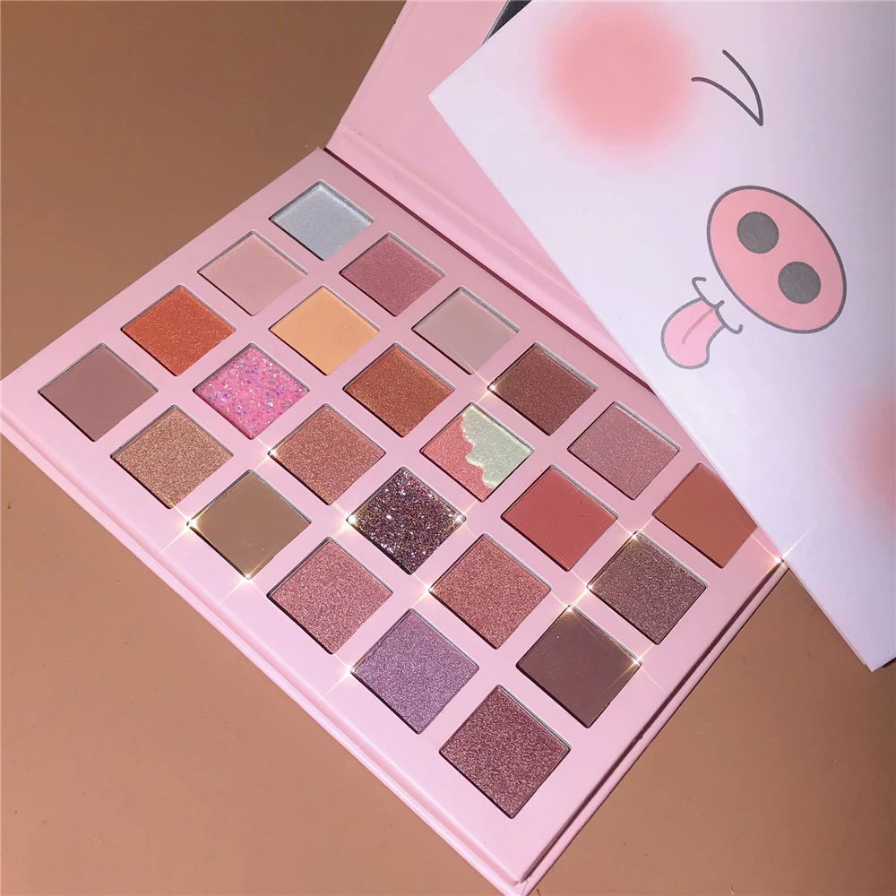 24 Цвета Палитра теней для век Матовая Мерцающая естественная долговечная не