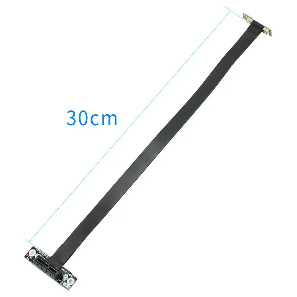Кабель удлинитель PCIe 3 0x1 x1 двойной 90 градусов под прямым углом Φ 8G/bps PCI Express 1x карта