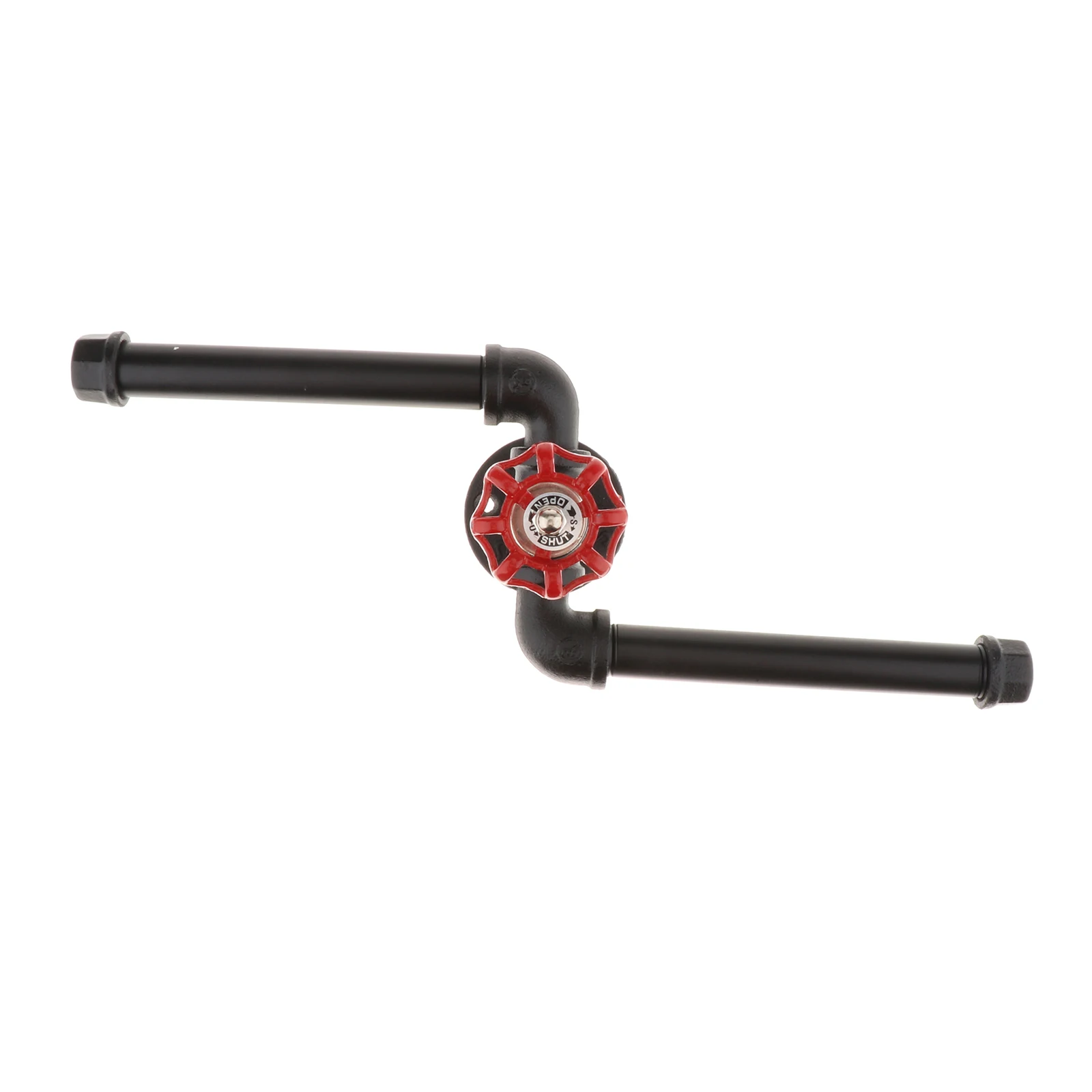 

Iron Pipe Wall Mounted Towel Rack Bar Ring Tissue Paper Roll Holder Kitchen