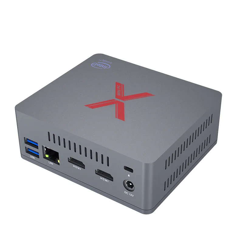 Мини-ПК Windows 10 Int-el Apollo Lake J3355 Intel Graphics 500 4 Гб LPDDR4 64 ГБ EMMC 2 ГГц + 5 8 Wi-Fi 1000 Мбит/с вилка