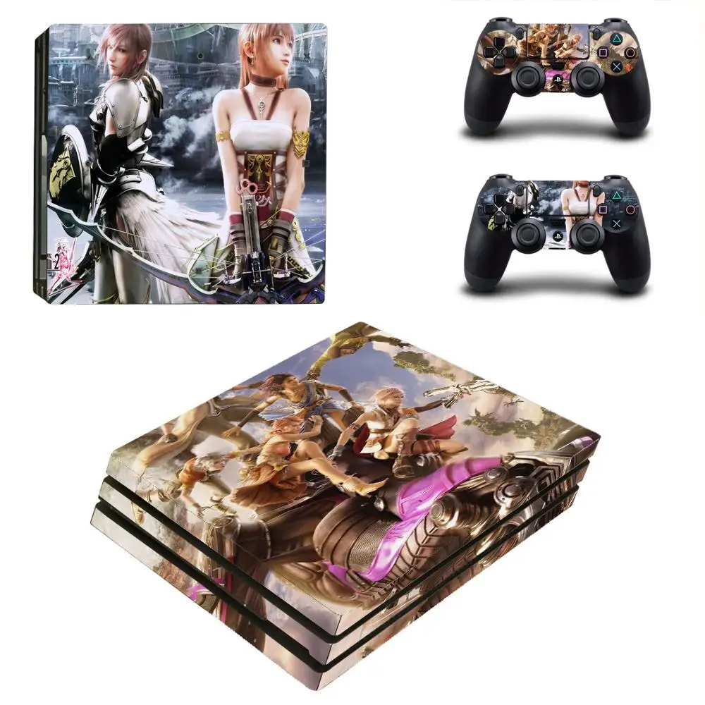 Виниловая наклейка для игровой консоли Final Fantasy PS4 Pro PlayStation 4 DuslShock и 2 контроллера