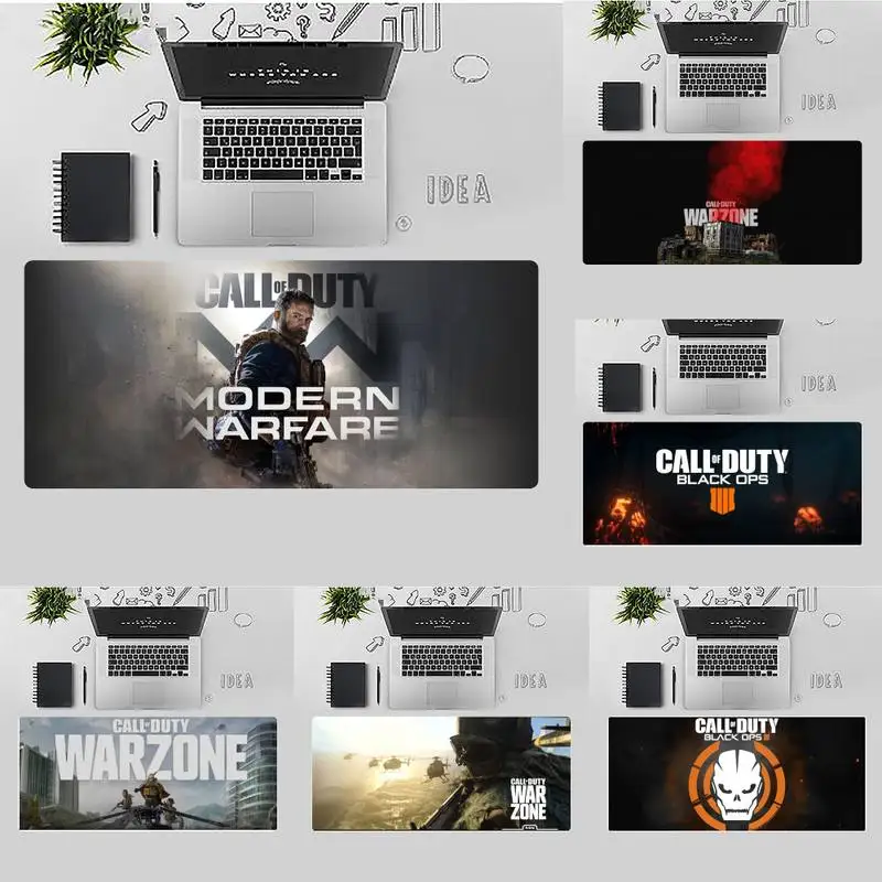 

Call Of Duty Warzone game Locking Edge Mouse Pad Game Keyboard Game Mouse Mat pad X XL XXL Non-slip Laptop Cushion