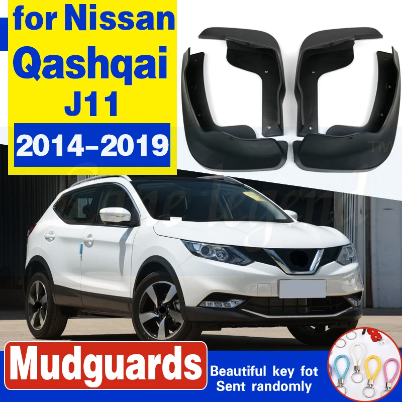 Спереди и сзади комплект литой автомобиль брызговики для Nissan Qashqai J11 2014-2019 2016 2017