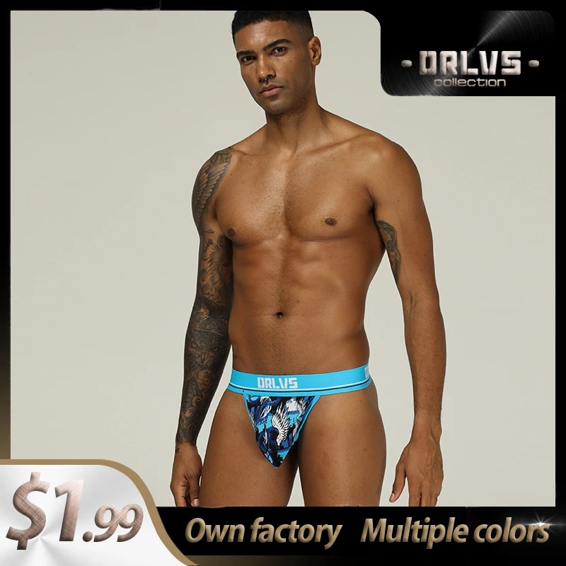 ORLVS Jokstrap сексуальное мужское нижнее белье стринги бандаж трусики для Сисси
