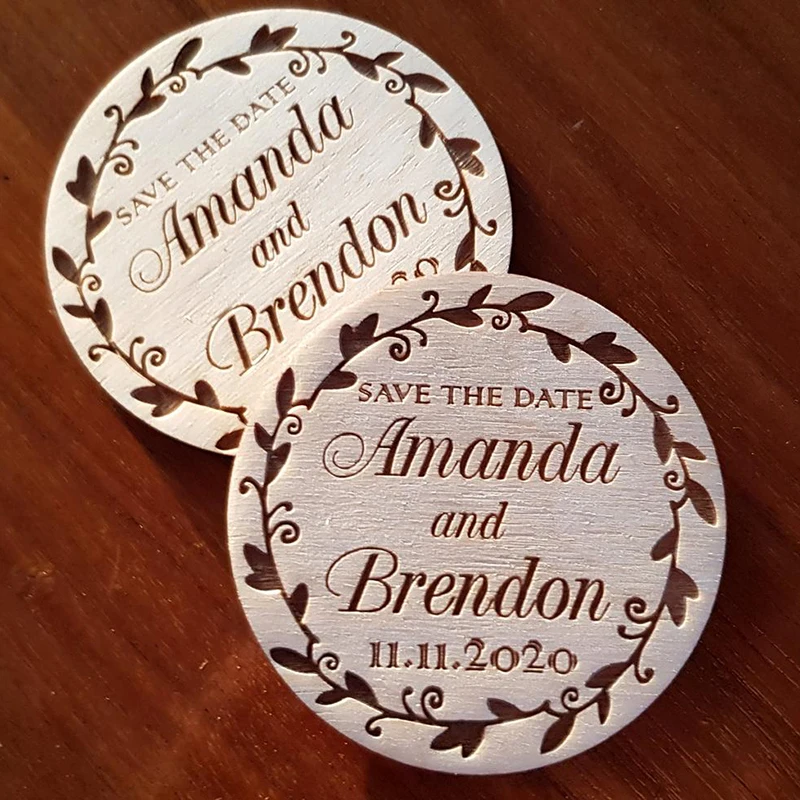 

Customized wedding save date wedding save date magnet wood antique wedding supplies magnet
