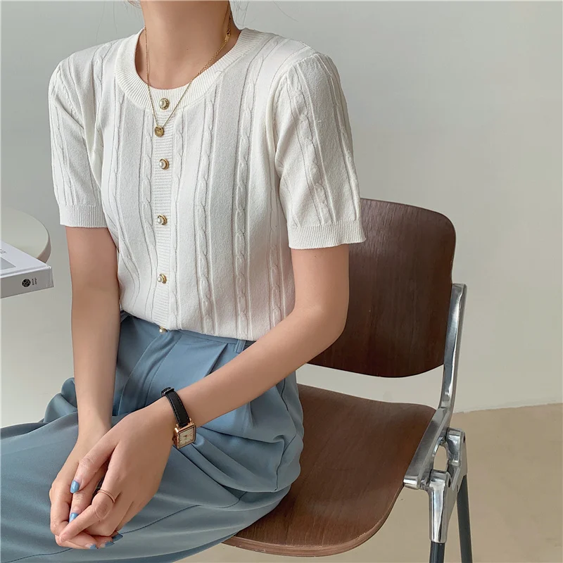 Женская футболка с коротким рукавом женские топы 6038 #|Футболки| |