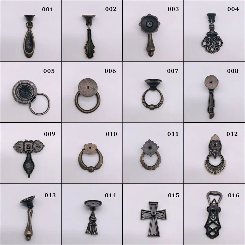 Винтаж круглое кольцо мебель дверная ручка для двери из цинкового сплава