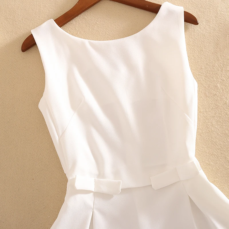 

Summer Women's Chiffon Two Piece Set White Slim Waist Bow Ruffle Blouse Shirt Top + Mini Shorts Pants Sets Suit