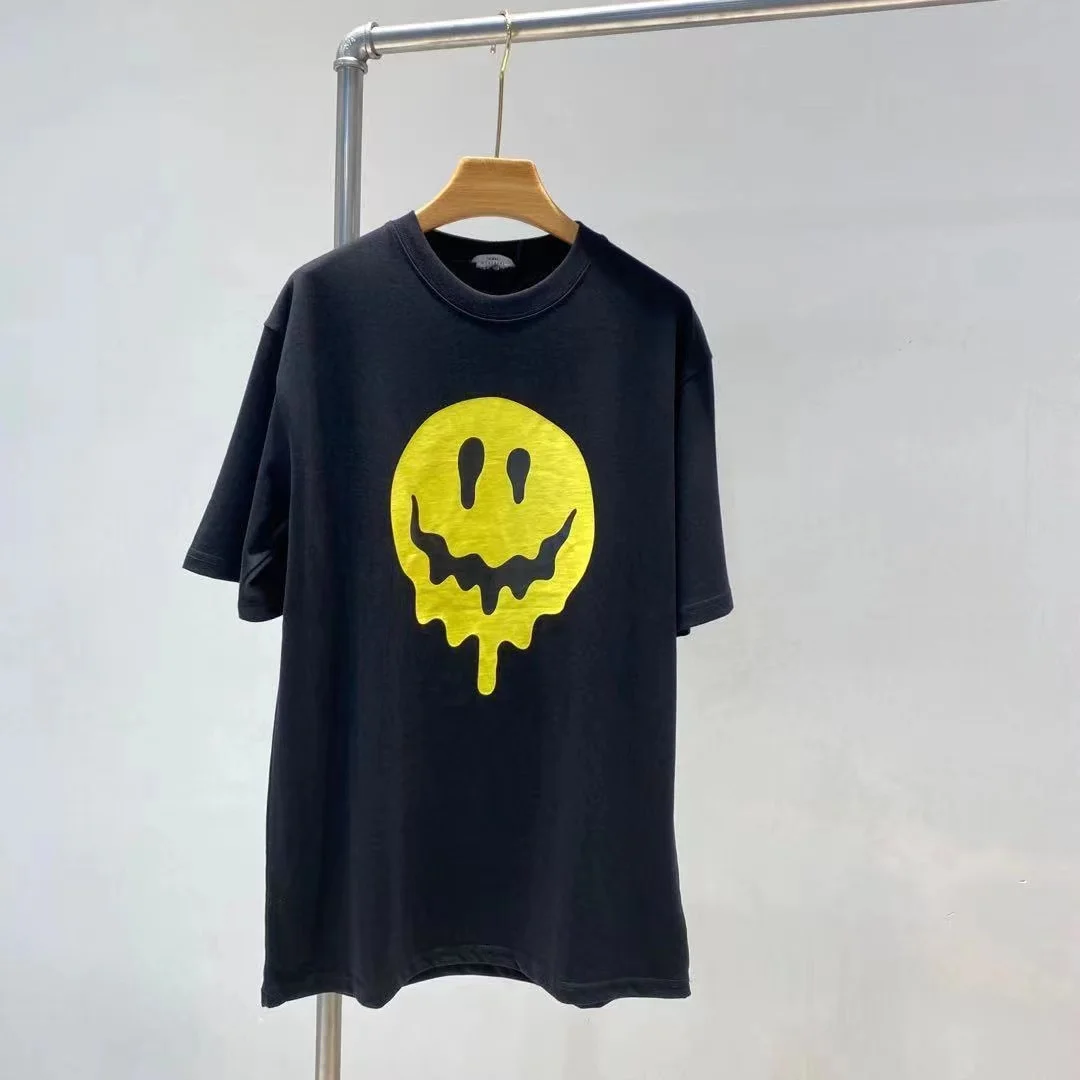 

2021 summer new smiley face T-shirt for men and women