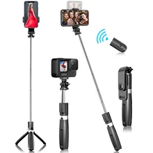 Portable Extendable Selfie Stick Tripod With Remote Shutter For iPhone 13 12 Android Cell Phone Tripod Stand for Travel Party