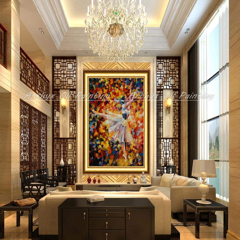 Ручная роспись современный нож в палитре Billy Elliot картина маслом на холсте